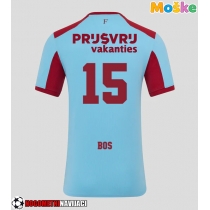 Moške Nogometnih dresov Feyenoord Jordan Bos #15 Tretji 2025-26 Kratki rokavi